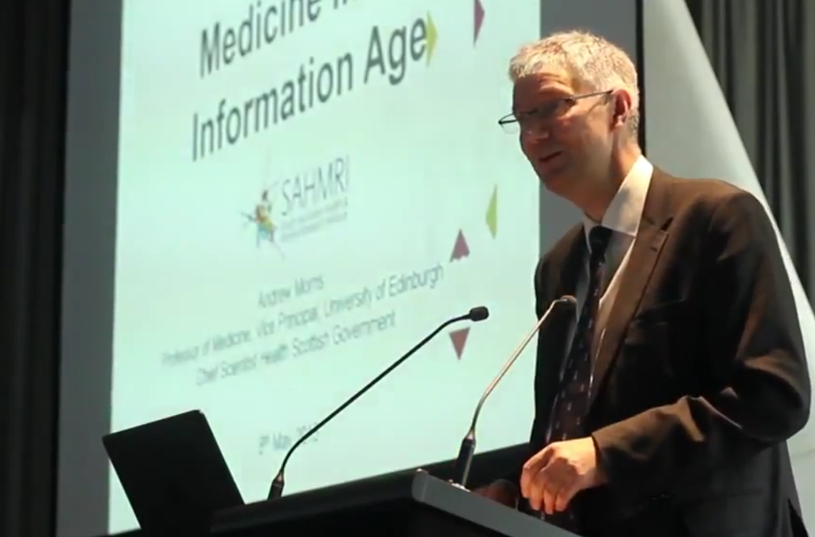 Dr Andrew Morris, Scottish Chief Scientist in Adelaide, May 2015